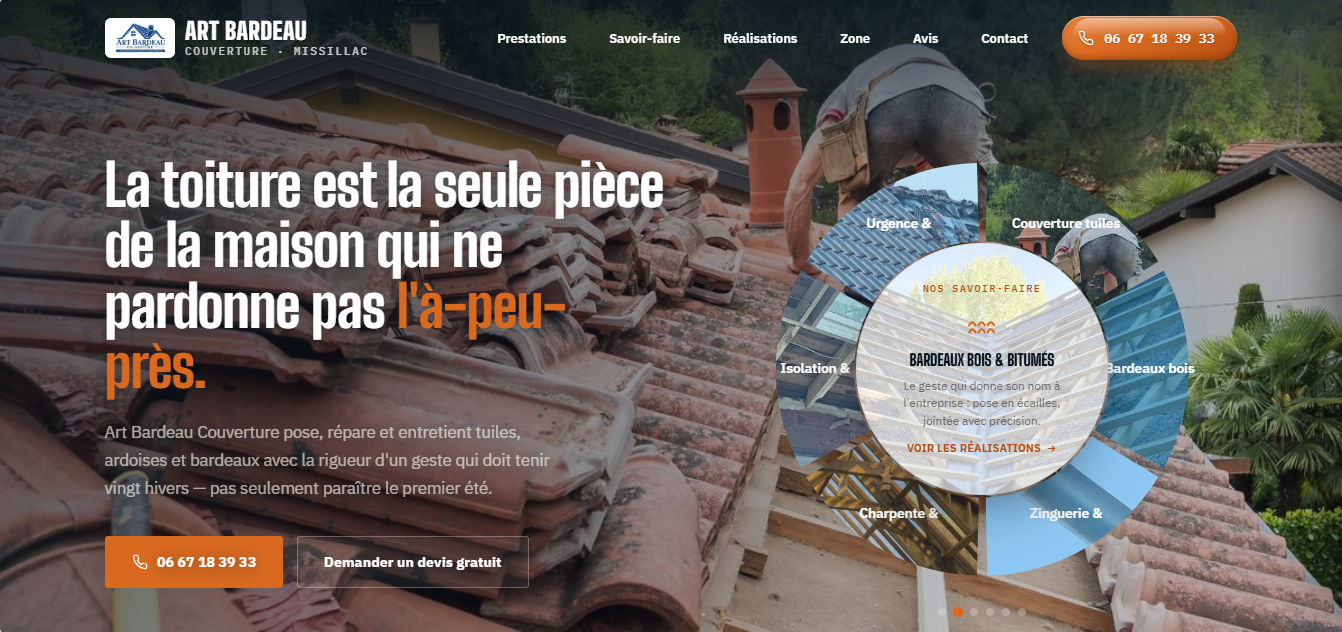 Site web Art Bardeau Couverture